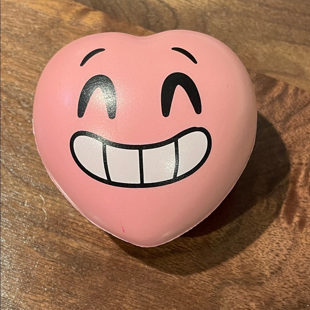 Heart-Shaped Pink Stress Reliever. Going soon!
